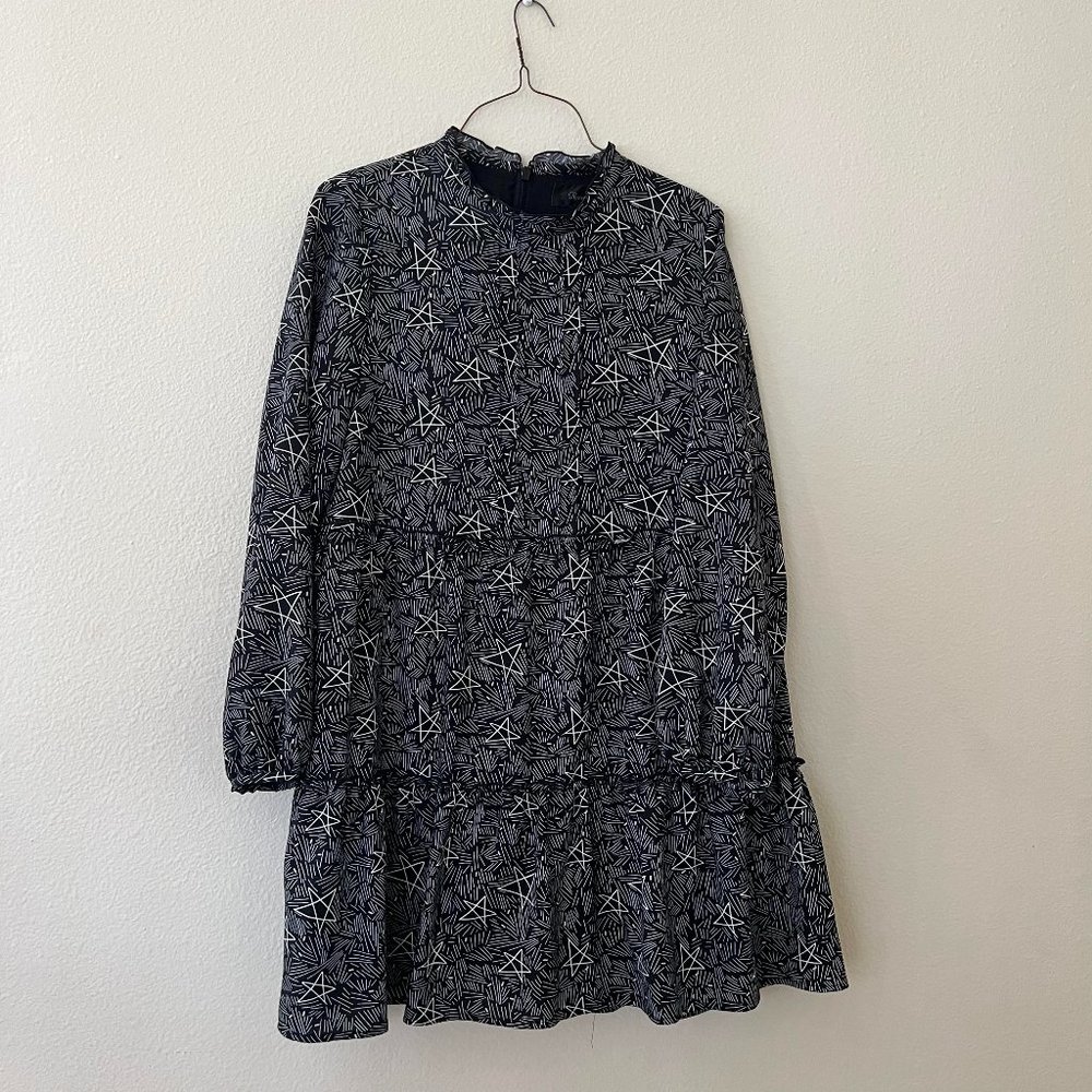 Black Starry Flowy Dress
